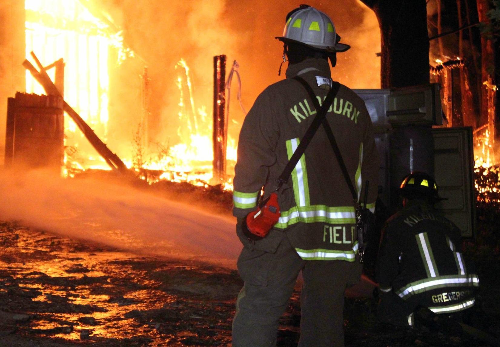 Kilbourn Fire Crews train